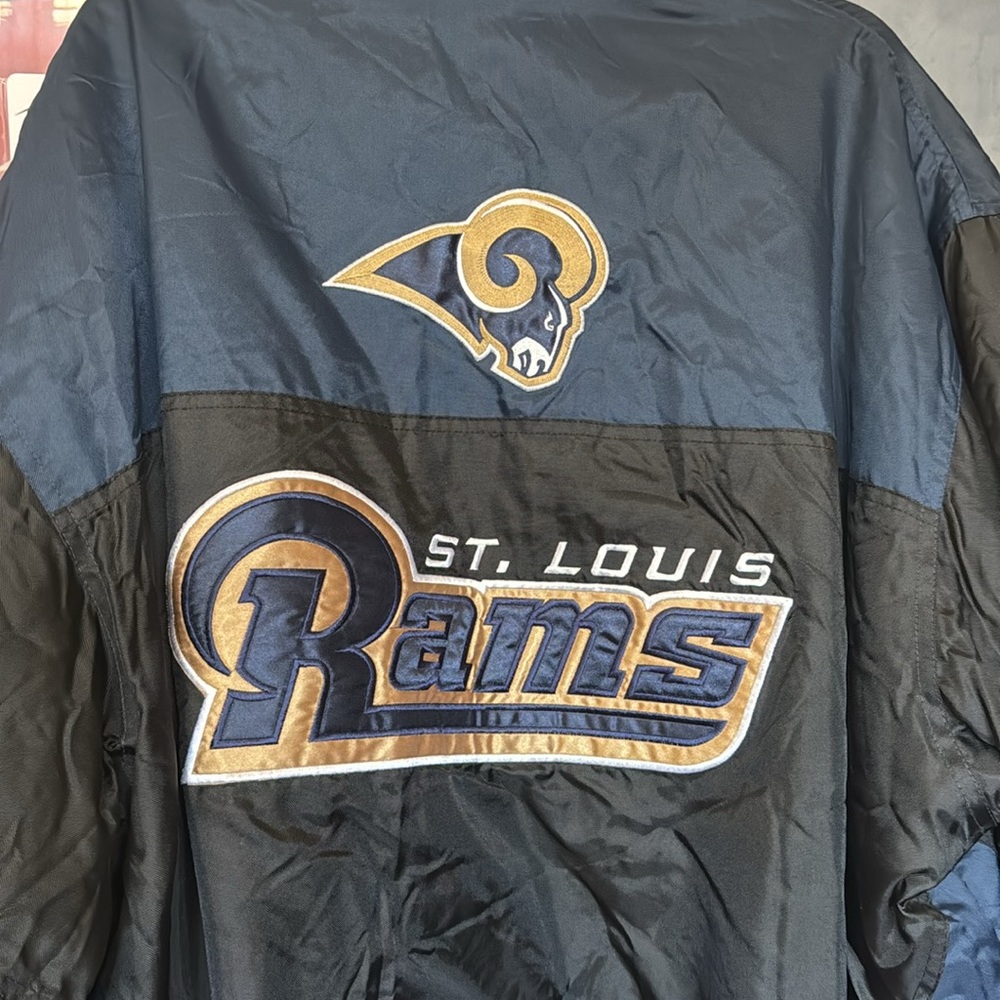 Vintage G-III Sports by Carl Banks St. Louis Rams Reversible Jacket - Picture 7 of 10